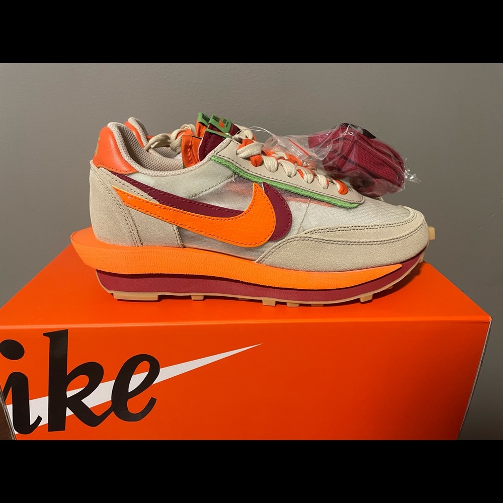Nike LDWaffle x Sacai x CLOT 8.5W/7M - Picture 2 of 4